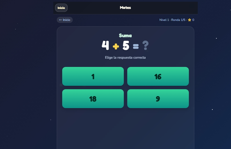 Peque Mundo --  App web educativa para niños (matemáticas, lectura, inglés y minijuegos)